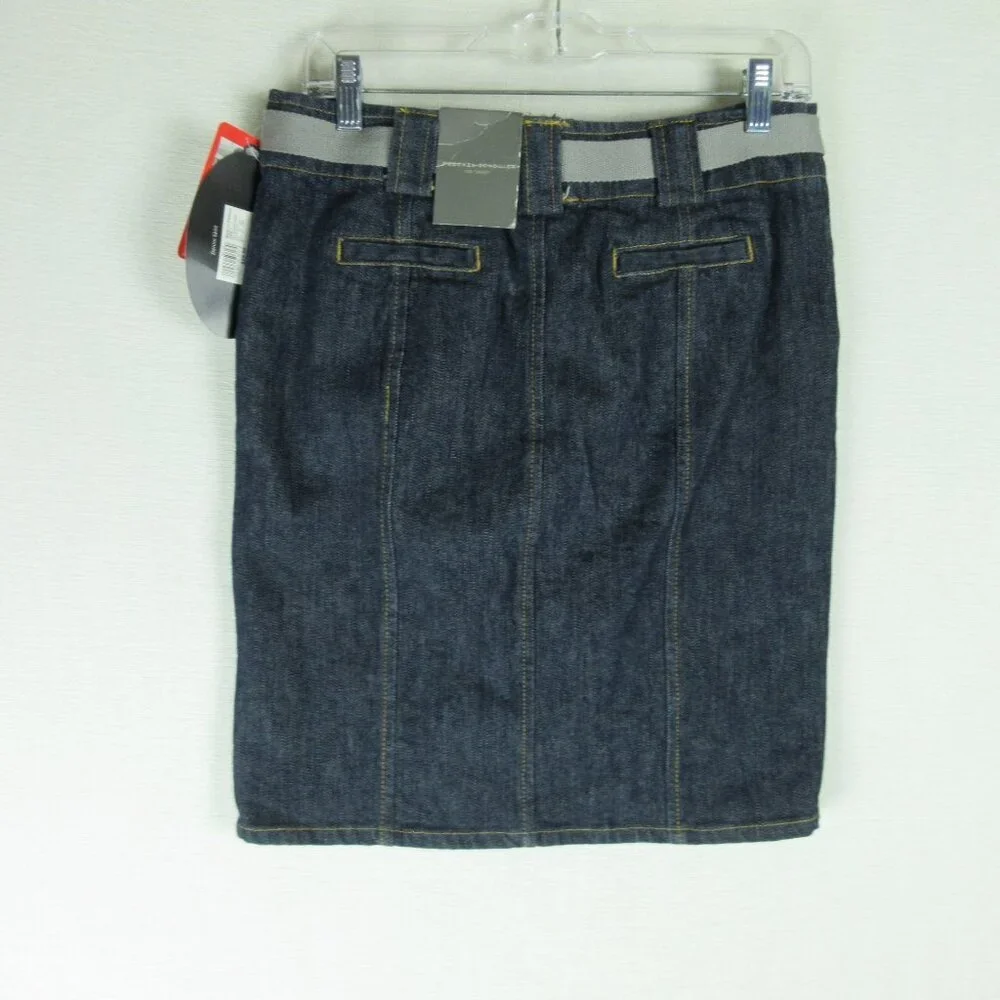 Proenza Schouler For Target Button Front Stretch Denim Pencil Jean Skirt Size 7